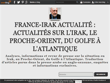 Tablet Screenshot of france-irak-actualite.com
